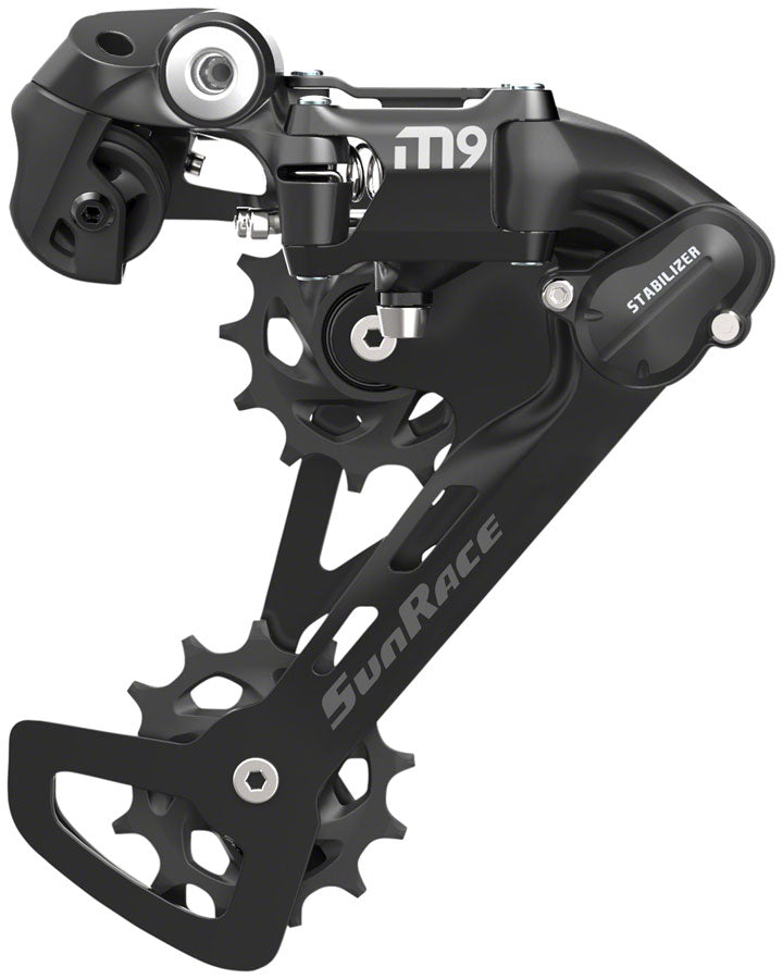 SunRace M900 Rear Derailleur - 9-Speed, Medium Cage, Black Discount Sast