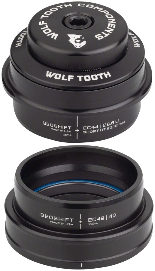 Wolf Tooth GeoShift Performance Angle Headset - 2 Deg, Short, EC44/EC49, Black Sale Release Dates