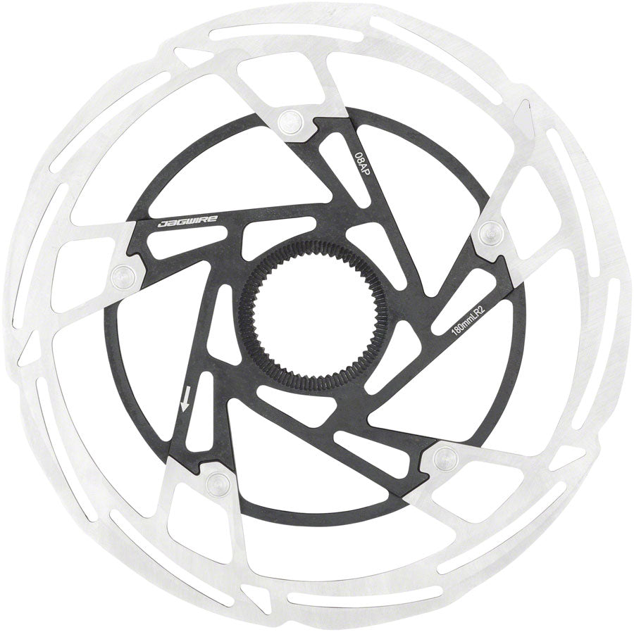 Jagwire Pro LR2 Disc Brake Rotor - 160mm, Center Lock, Silver/Black Free Shipping The Cheapest