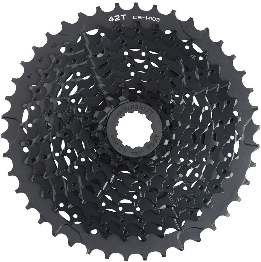 microSHIFT ADVENT X E-Series Cassette - 10 Speed, 11-42t, Black, ED Coated, Alloy Outer Cog Outlet Release Dates