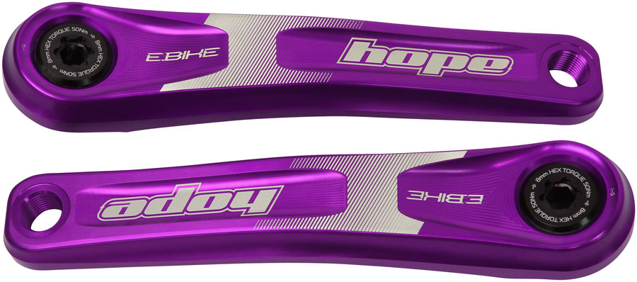 Hope Ebike Crank Arm Set - 165mm, ISIS, Specialized Offset, Purple Fast Delivery Cheap Online