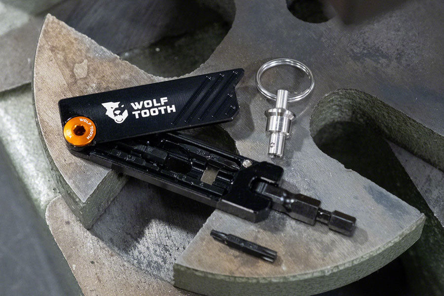 Wolf Tooth 6-Bit Hex Wrench Multi-Tool with Keyring - Orange Clearance Best Store To Get