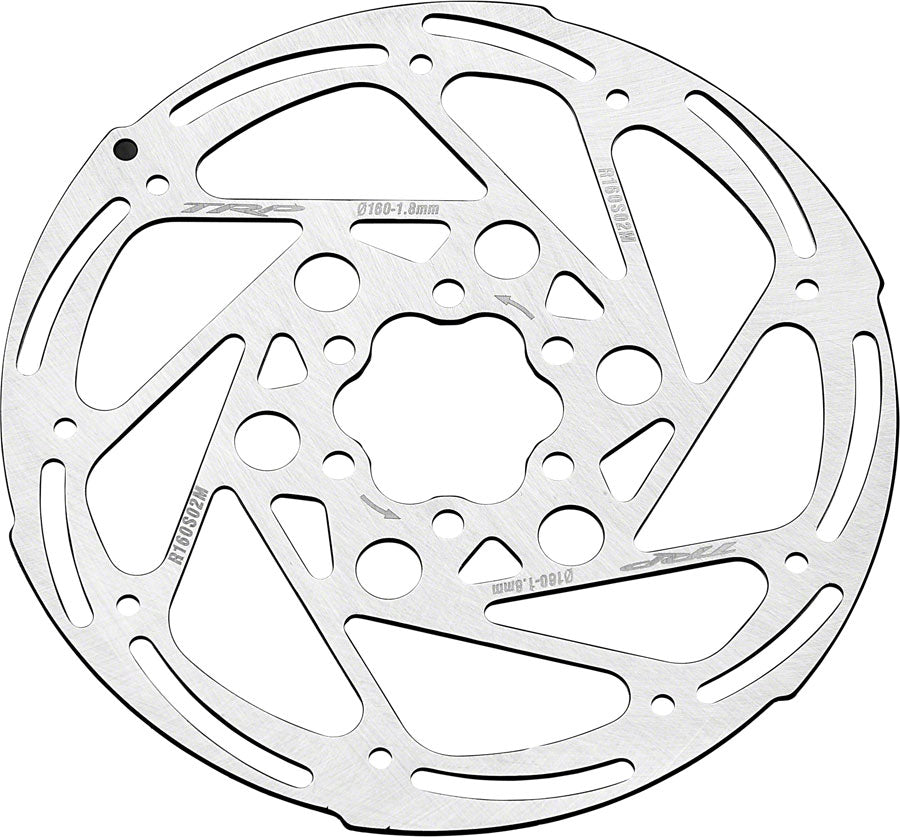 TRP R2 Disc Brake Rotor - 160mm, 6-Bolt, 1.8mm, Rust Blocker Treatment, Silver Free Shipping 2025 New