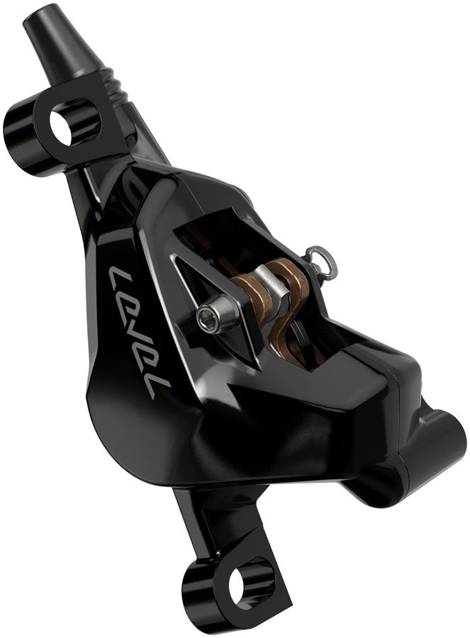 SRAM Level Silver Stealth Disc Brake and Lever - Rear, Post Mount, 2-Piston, Aluminum Lever, SS Hardware, Black, C1 Get To Buy