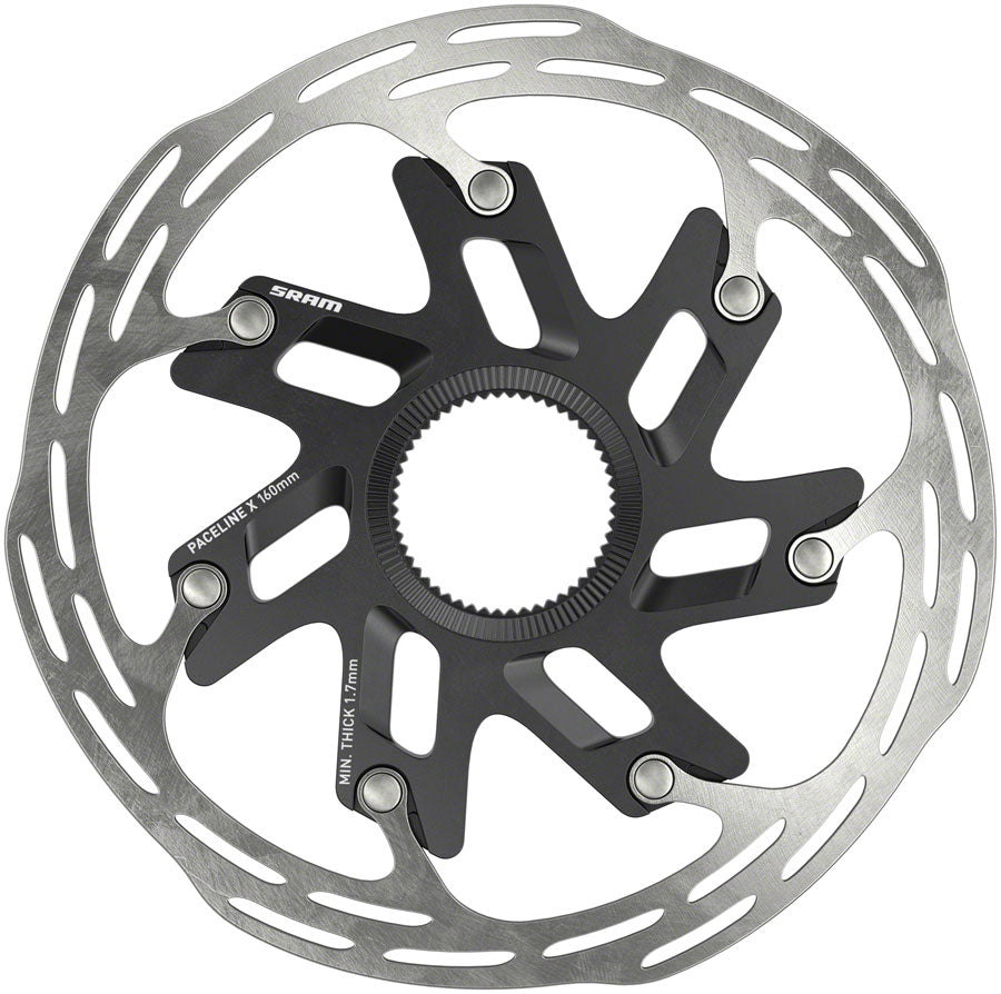 SRAM Paceline X Disc Brake Rotor - 160mm, Center Lock, Silver/Black Buy Cheap Brand New Unisex
