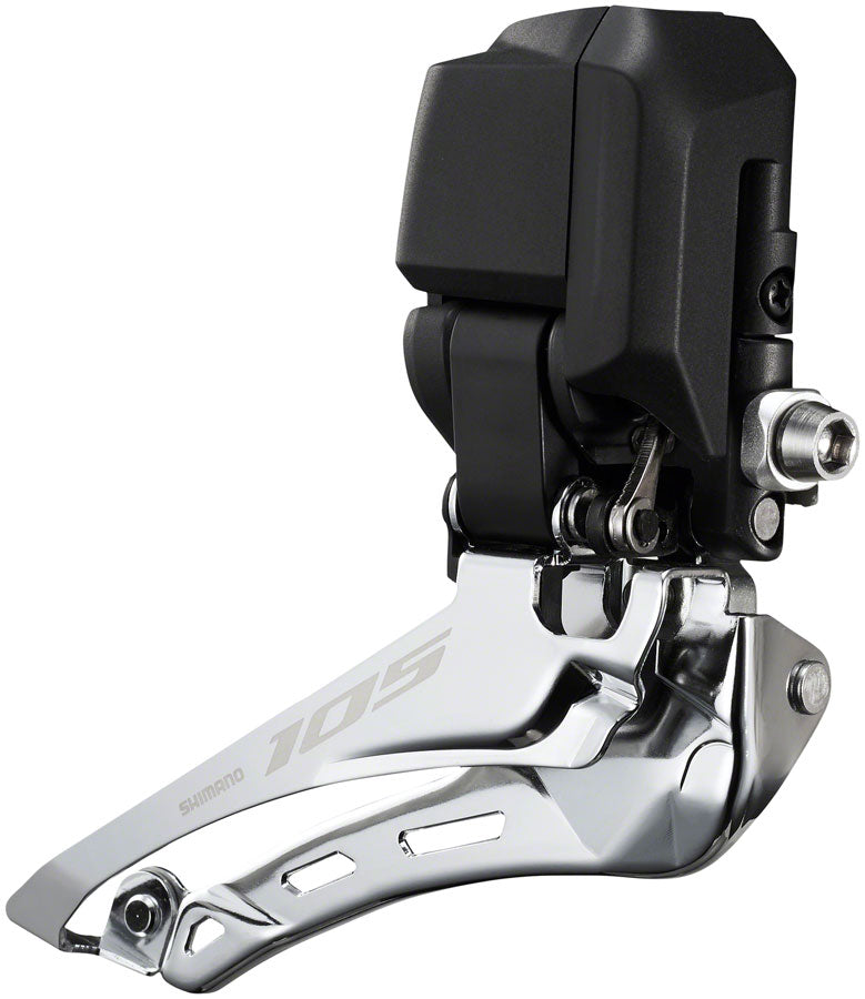 Shimano 105 FD-R7150 Di2 Front Derailleur - 2x, For 2x12-Speed, Braze-On, Down-Swing, Black Collections For Sale