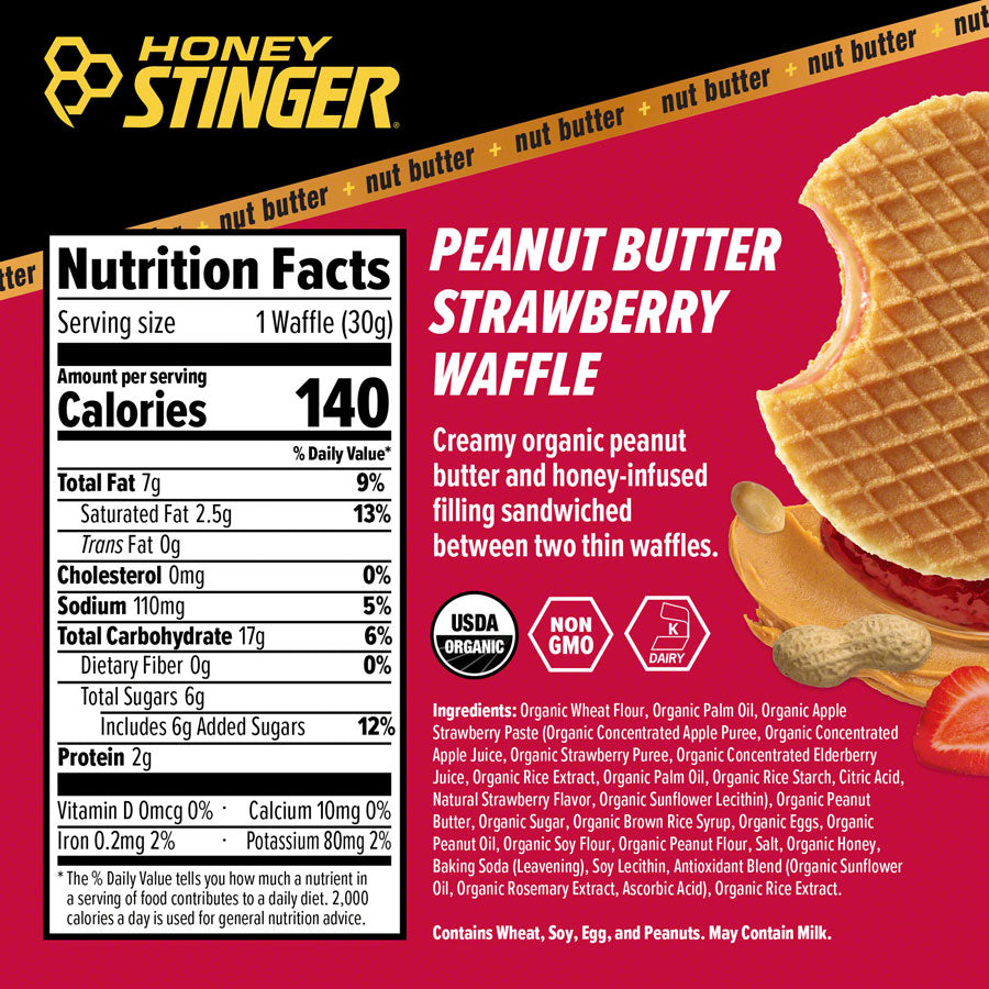 Honey Stinger Organic Waffle - Peanut Butter Strawberry, Box of 12 Best Wholesale