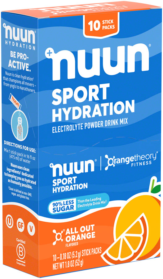 Nuun Sport Powder - All Out Orange, Box of 10 How Much Cheap Online