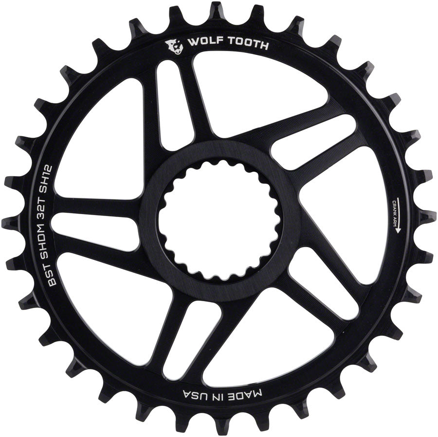 Wolf Tooth Direct Mount Chainring - 28t, Shimano DM, For Boost Cranks, 3mm Offset, Requires 12-Speed Hyperglide+ Chain, Clearance 2025