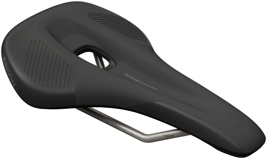 Ergon SR Allroad Comp Saddle - TiNox SL, Black, Men's, Medium/Large