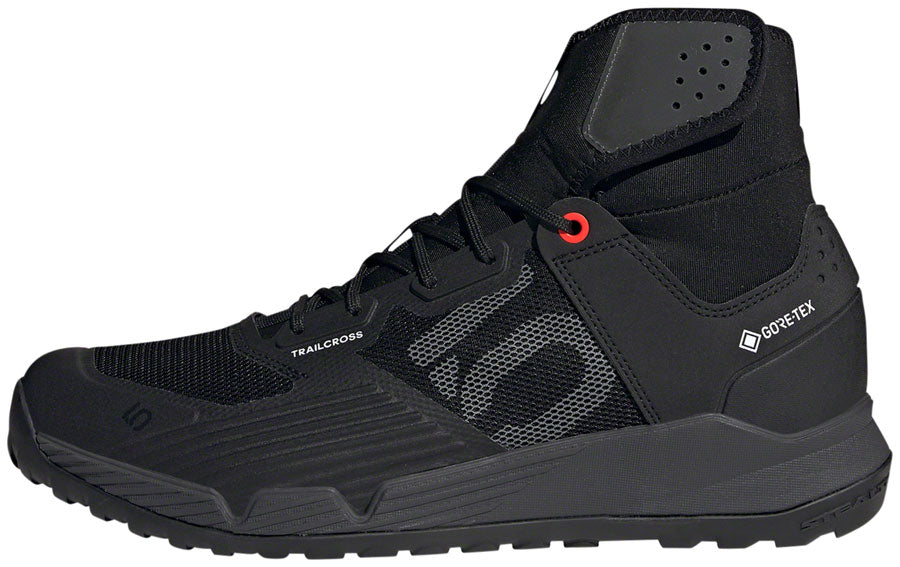 Five Ten Trailcross GTX Flat Shoes - Men's, Core Black / DGH Solid Gray / FTWR White, 12.5