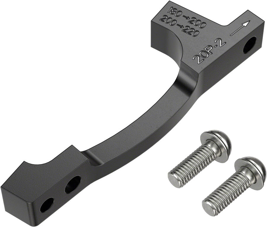 SRAM Post Bracket 20 P 2 Disc Brake Adaptor -  For 200mm and 220mm Rotors Only, Includes Bracket and Stainless Steel Best Sale Cheap Online