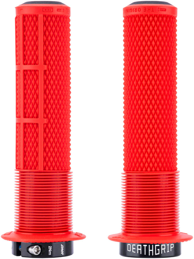 DMR DeathGrip 2 Flanged Grips - Thin, Lock-On, Red Free Shipping Inexpensive