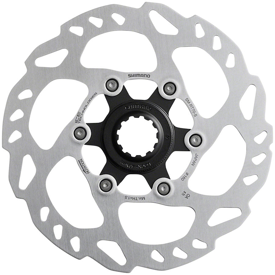 Shimano SLX SM-RT70-SI Disc Brake Rotor - 160mm, Center Lock, Silver Sast