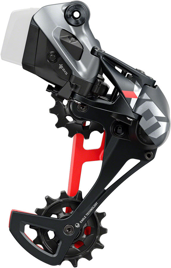 SRAM X01 Eagle AXS Rear Derailleur - 12-Speed, Long Cage, 52t Max, Battery Sold Separate, Black/Red Free Shipping Eastbay