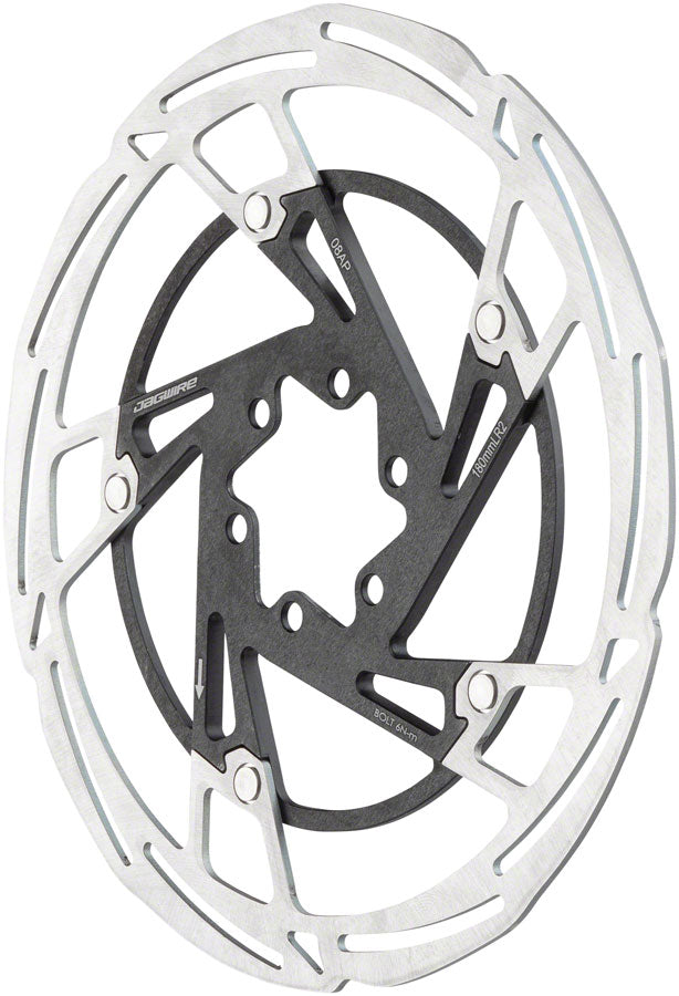 Jagwire Pro LR2 Disc Brake Rotor - 160mm, 6-Bolt, Silver/Black Cheap Pice From China
