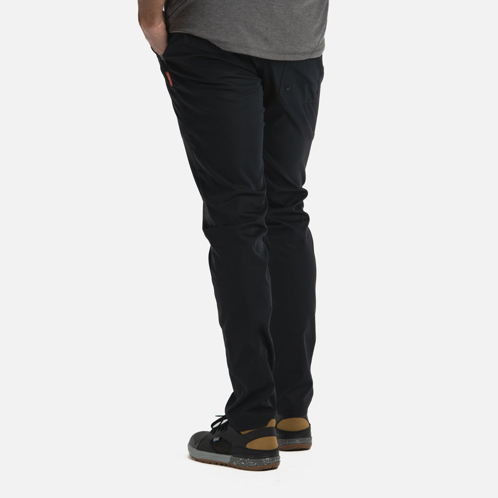 KETL Mtn Tomfoolery Travel Pants 34 Inseam: Stretchy, Packable, Casual Chino Style W/ Zipper Pockets - Black Men's