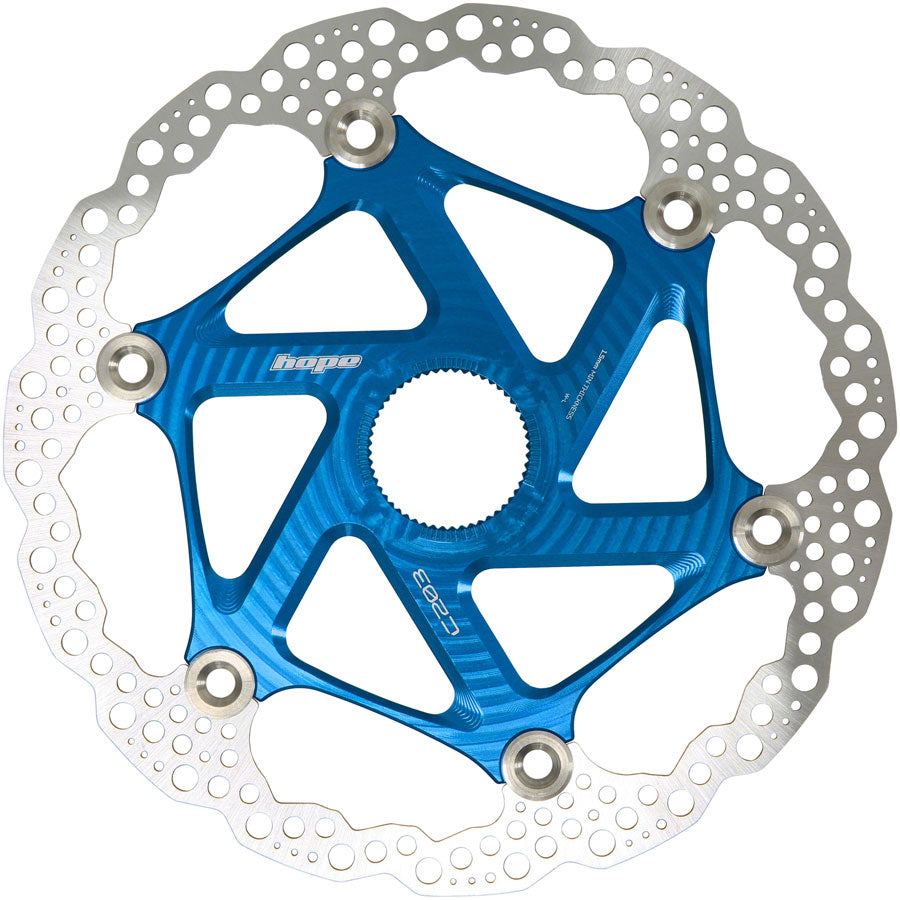 Hope MTB Floating Centre-Lock Disc Brake Rotor - 203mm, Center-Lock, Blue Really Cheap Shoes Online