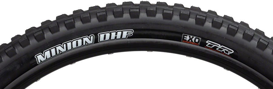 Maxxis Minion DHF Tire - 27.5 x 2.5, Tubeless, Folding, Black, Dual, EXO, Wide Trail White Logo Sale Best