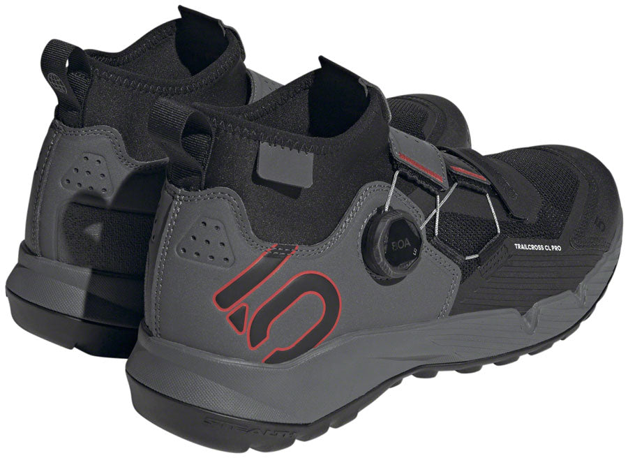 Five Ten Trailcross Pro Mountain Clipless Shoes - Men's, Gray Five/Core Black/Red, 13