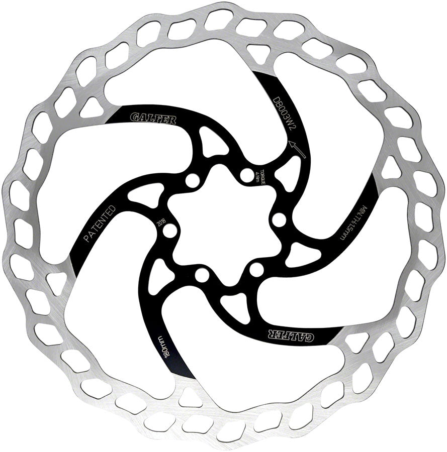 Galfer MTB/E-Bike Disc Brake Rotor - 180mm, 6-Bolt, 2.0mm Pre Order Online