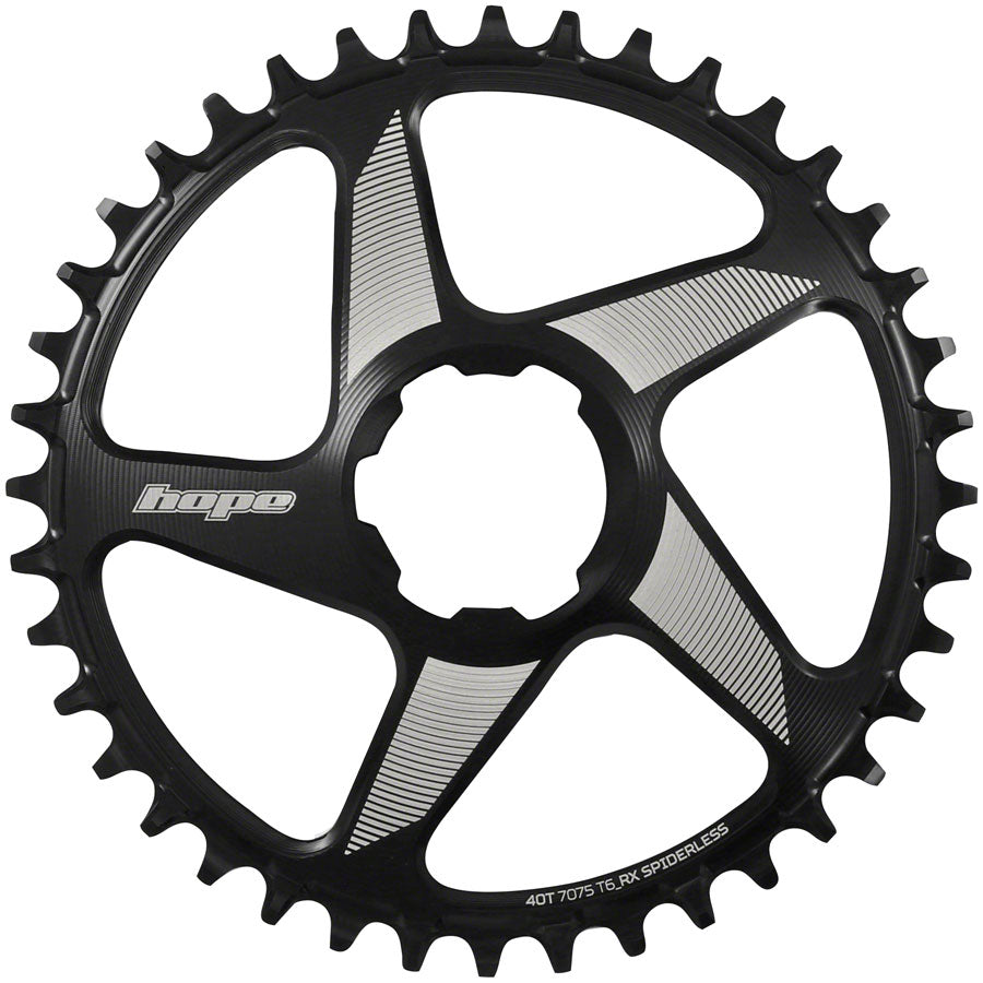 Hope RX Spiderless Chainring - 38t, Hope Direct Mount, Black Buy Cheap Outlet Locations