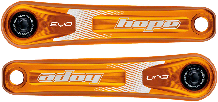 Hope Evo Crankset - 170mm, Direct Mount, 30mm Spindle, For 135/142/141/148mm Rear Spacing, Orange Fast Delivery Online