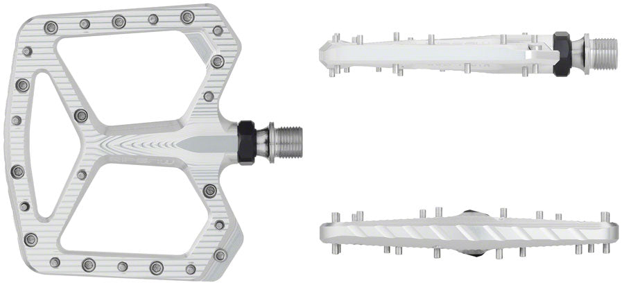 Wolf Tooth Ripsaw Aluminum Pedals - Platform, Aluminum, 9/16, Black, Raw Silver Outlet Visit