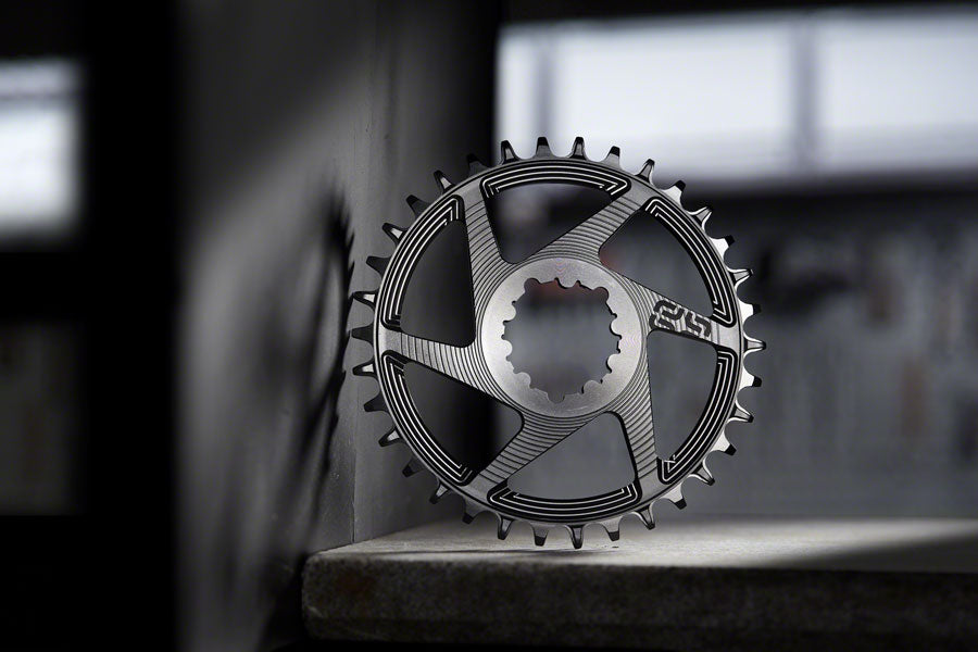 e*thirteen Helix R Chainring - 30t, 11/12-Speed, 3mm Offset, SRAM 3-Bolt DM, Black The Best Store To Get