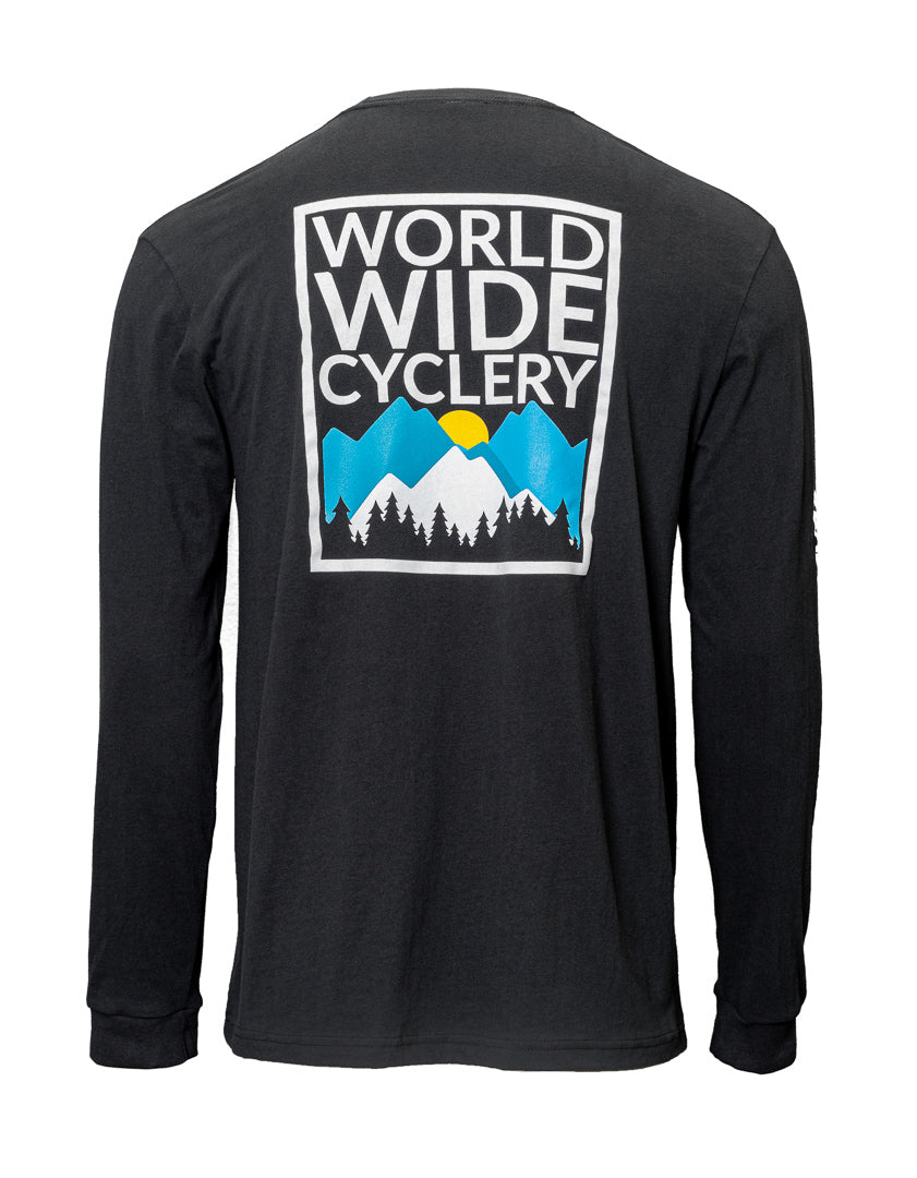 Worldwide Cyclery Longsleeve T-Shirt Black, S Clearance Original