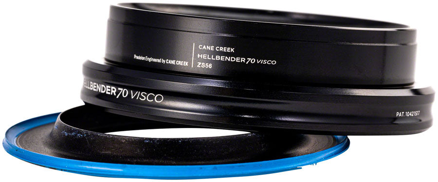 Cane Creek Hellbender 70 Visco Lower Headset - ZS56/40-H8, Mid Tune, Black Perfect For Sale