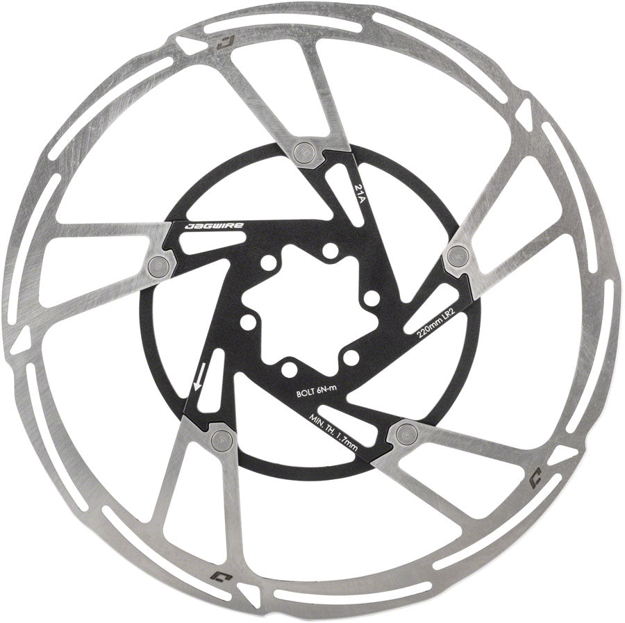 Jagwire Pro LR2 Disc Brake Rotor - 220mm, Center Lock, Silver/Black Footlocker Pictures