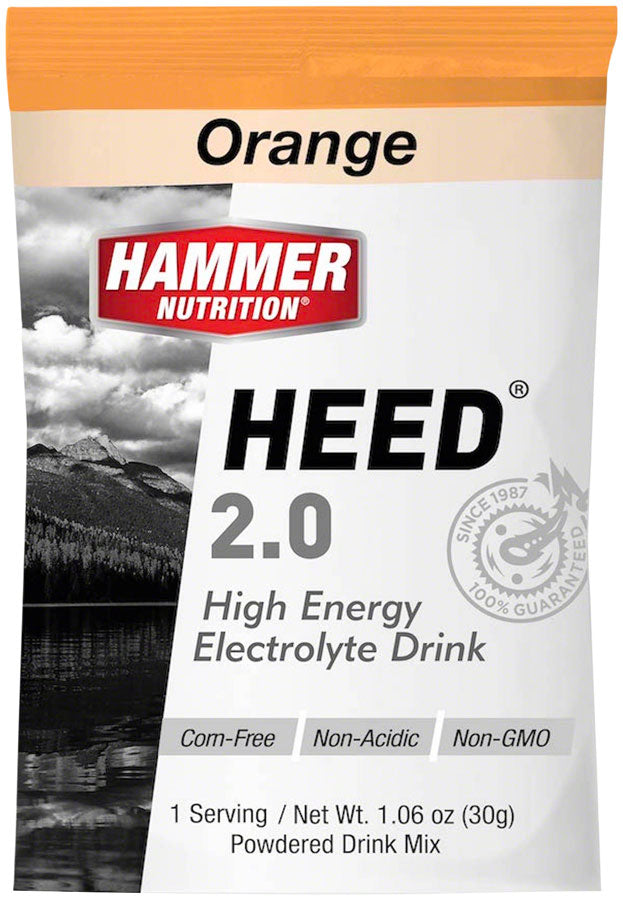 Hammer Nutrition HEED 2.0 High Energy Electrolyte Drink - Orange, 12 Single Serving Packets Cheapest