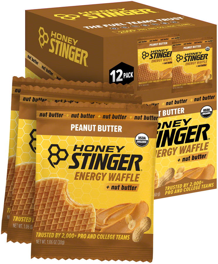 Honey Stinger Organic Waffle - Peanut Butter, Box of 12 Cheap Nicekicks