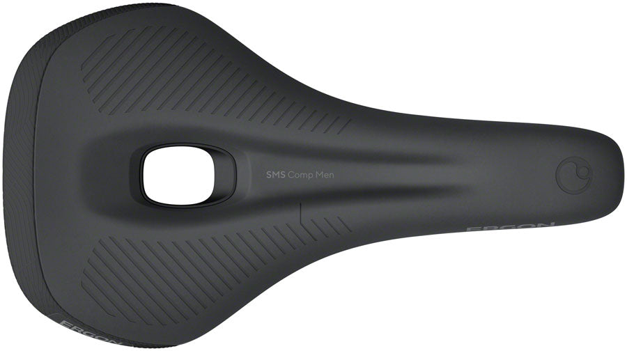 Ergon SMS Comp Saddle - TiNox SL, Black, Men's, Small/Medium