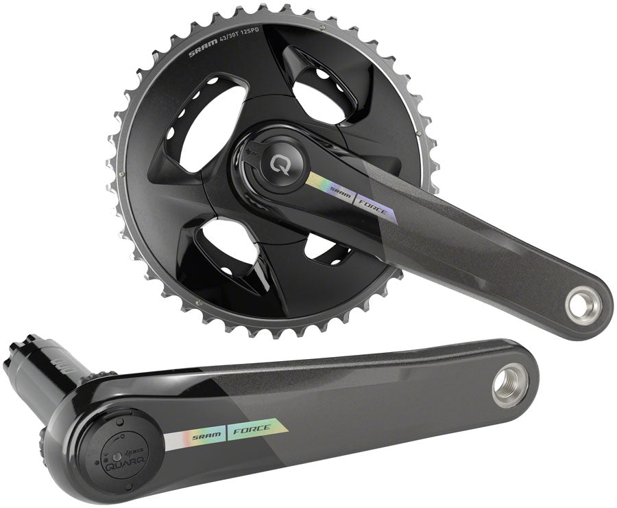 SRAM Force AXS Wide Power Meter Crankset - 175mm, 2x 12-Speed, 43/30t, 94 BCD, DUB Spindle Interface, Iridescent Gray, Cheap Newest