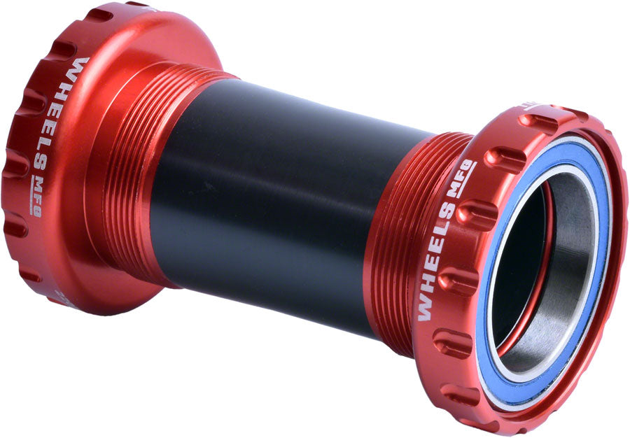 Wheels Manufacturing BSA 30 Bottom Bracket - English (BSA) Frame Interface, ABEC-3 Bearings, For 30mm Spindle, Red Cheap Countdown Package