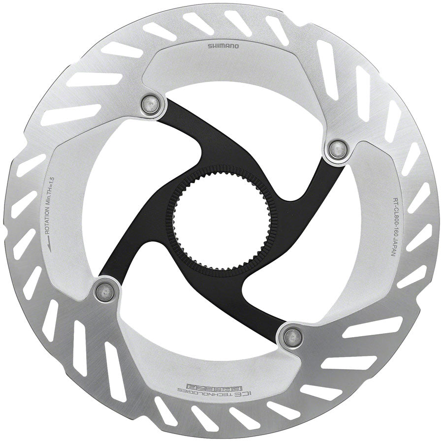 Shimano GRX RT-CL800 S Disc Brake Rotor with Lockring - 160mm, CenterLock, Silver Outlet Exclusive
