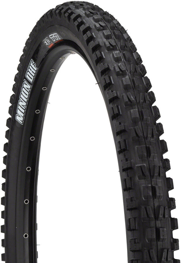 Maxxis Minion DHF Tire - 27.5 x 2.5, Tubeless, Folding, Black, Dual, EXO, Wide Trail White Logo Sale Best