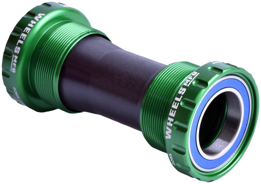 Wheels Manufacturing BSA Bottom Bracket - Shimano Hollowtech II Spindle, ABEC 3, Green Sale Outlet