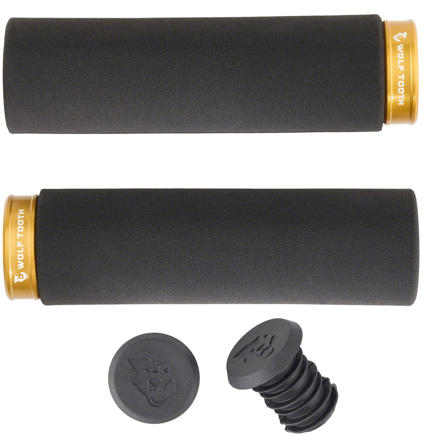 Wolf Tooth Fat Paw Lock-on Grips - Black/Gold Largest Supplier Online