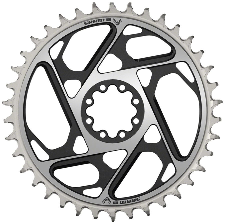 SRAM XX SL Eagle T-Type Direct Mount Chainring - 38t, 12-Speed, 8-Bolt Direct Mount, 0mm Offset, Aluminum, Black/Silver, Cheap Geniue Stockist