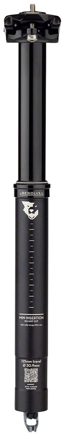 Wolf Tooth Resolve Dropper Seatpost - 30.9, 125mm Travel, Black, Rev 2 With Mastercard For Sale