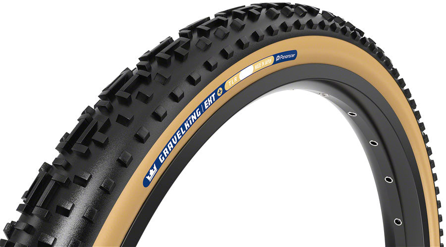 Panaracer GravelKing EXT Plus Tire - 700 x 38, Tubeless, Folding, Black/Brown Outlet Finishline