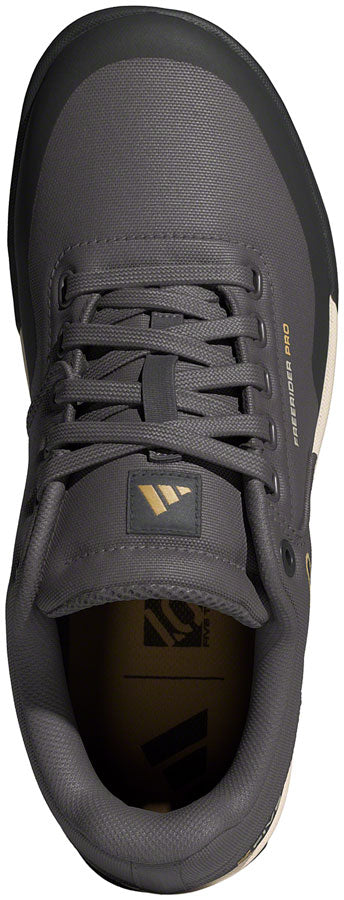 Five Ten Freerider Pro Canvas Flat Shoes - Men's, Charcoal/Carbon/Oat, 11