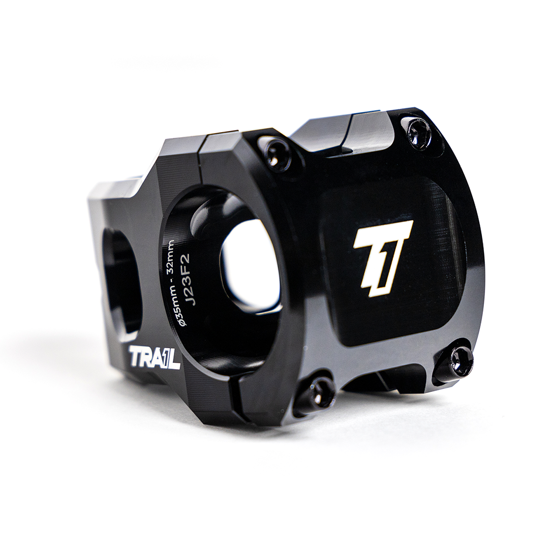 Trail One Components The Viking Stem - 35mm Clamp - Black Comfortable