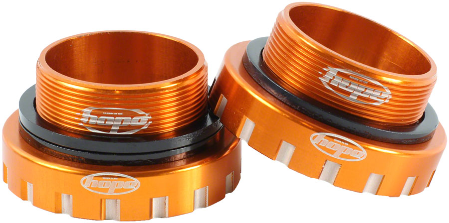 Hope BSA30 Threaded Bottom Bracket - 68/73/83/100/120mm, For 30mm Spindle, Stainless, Orange Order Cheap Online