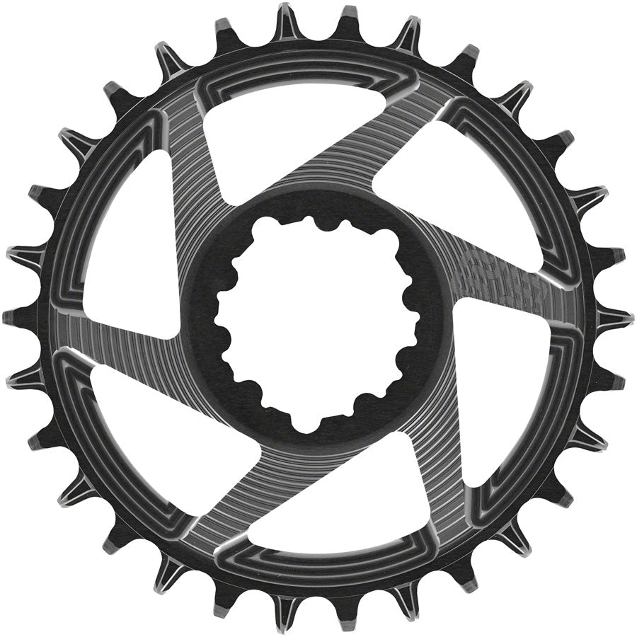 e*thirteen Helix R Chainring - 30t, 11/12-Speed, 3mm Offset, SRAM 3-Bolt DM, Black The Best Store To Get