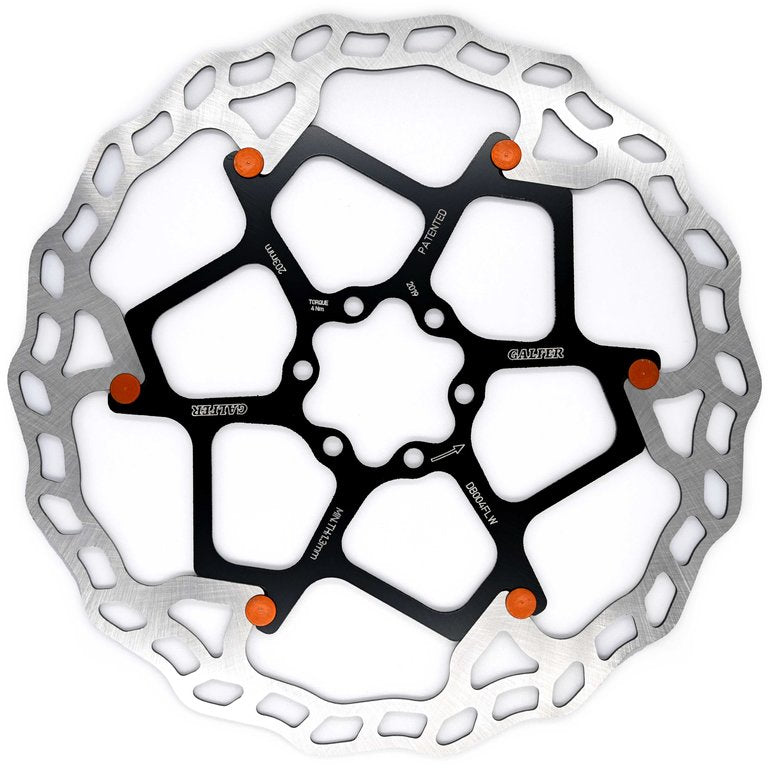 Galfer Disc Wave Floating Disc Brake Rotor 1.8mm, 203mm Black/Silver Orange Buttons Where To Buy Cheap Real