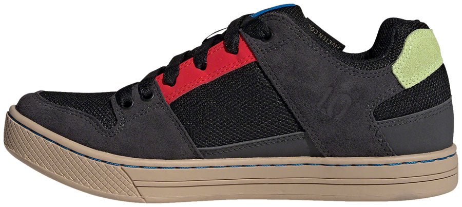 Five Ten Freerider Flat Shoes - Men's, Core Black/Carbon/Pulse Lime, 12.5